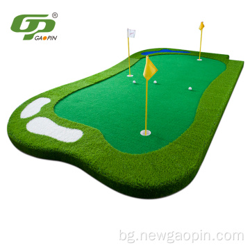 Корт за мини голф Изкуствена трева Поставяне на зелена постелка